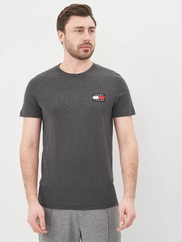 Футболка хлопковая длинная мужская Tommy Jeans 10583.1 XXI Асфальт