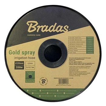 Лента оросительная 200 м Ø 32мм/18-м/2,5-4,0м/116л/ч Gold Spray Bradas