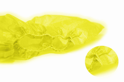 Бахилы полиэтиленовые ЯНКОР 2.0 г / шт (4.0 г / пара) 250 пар/ящ (500 шт) Желтые
