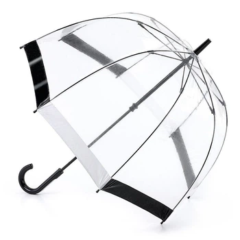 Парасолька жіноча Fulton Birdcage-1 L041 Black White Чорно-білий (L041-015865)