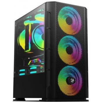 Корпус 2e Gaming calleo (gb700), Black, без бп, Mini Tower, для Micro atx / mini-ITX, 4x120 argb Fan, боковая панель из закаленного стекла (2e-gb700)