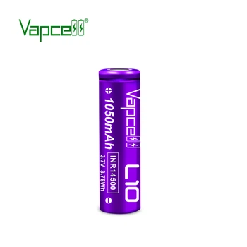 Аккумулятор 14500/AA литий-ионный (Li-Ion) Vapcell INR14500 L10, 1050mAh, 3A, 4.2/3.6/2.5V, Purple