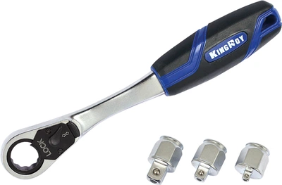 Трещотка реверсивная King Roy с адаптерами 1/4-3/8-1/2" DR 72T (30676-9994)