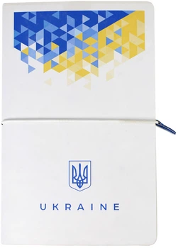 Нотатник Thinkme Funky 13 x 21 см 256 сторінок у лінійку Білий із синім (2110000092283) (TM21212/24/1)