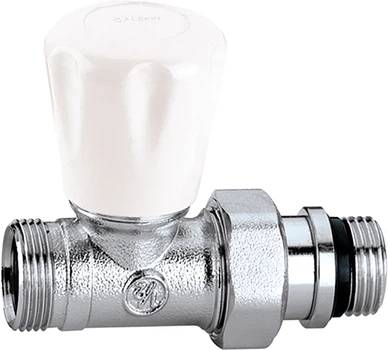 Кран радіаторний CALEFFI М23 х 1.5 х 1/2" прямий 10 bar (341402)