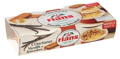 Десерт Rians вершковий з xрустким печивом, 2х90г
