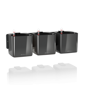 Комплект Lechuza Green Wall Home Kit Glossy 14 x 48 x 14 см Антрацит