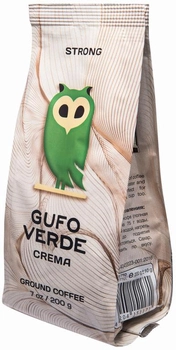 Кофе молотый свежеобжаренный Gufo Verde Crema 200 г (4820204151171)