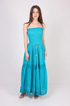 Сарафан женский XIAOJI 1316 (Бирюзовый S/M)