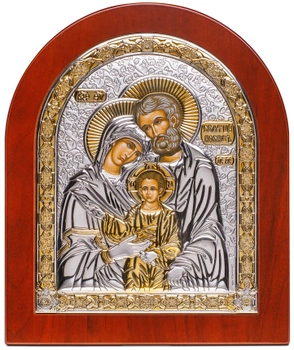 Ікона Серебрянная Ekklesia Свята Родина (22,8x27,6 см.) (6697/4WM)