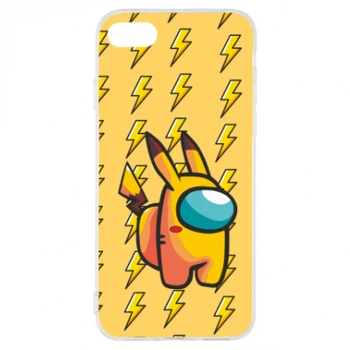 Чохол для iPhone 7 Among Us - Pikachu skin Прозорий