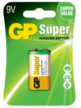 Батарейка GP 6LF22 (крона) Super Alkaline