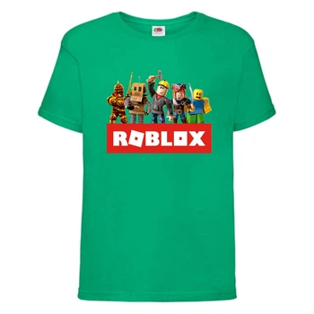 Футболка детская Роблокс 004 (Roblox) зеленая (RB grn 004) 128 см