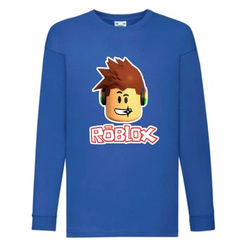Лонгслив реглан Роблокс 5 (Roblox) синий (RBL blu 5) 128 см