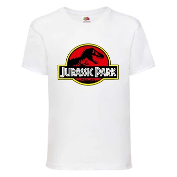 Футболка детская Парк Юрского Периода 006 (Jurassic Park) белая (JPK wh 006) 104 см