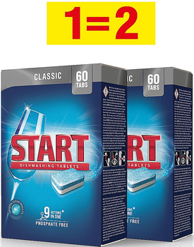 Таблетки для посудомийної машини Start Classic 60 шт + 60 шт (0501081800046)