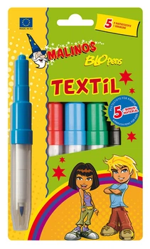 Фломастеры-аэрографы для ткани Малинос Malinos BLOpens Textil 5 шт (MA-300990)