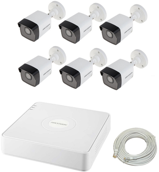 Комплект видеонаблюдения Hikvision IP-6W 4MP KIT