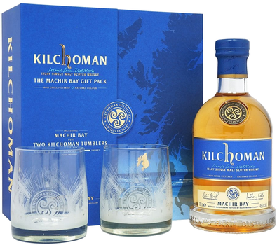 Виски Kilchoman Machir Bay 0.7 л 46% + 2 бокала (5060210702489)