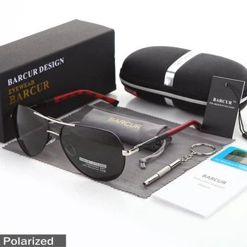 Солнцезащитные очки поляризационные BC8725 капля, black