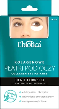 Płatki L'biotica przeciw cieniom pod oczami z kolagenem 3 x 2 szt (5907636934110)