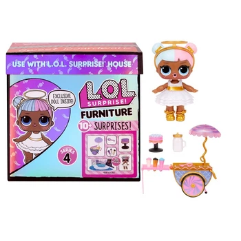 Ігровий набір LOL Surprise Furniture 4 Sweet Boardwalk (MGA Entertainment, США) Кафе Лол Сюрприз з лялькою Sugar Леді - Цукор (572626)