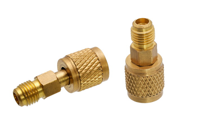 Переходник для заправки фреона R410, 1/4" + 5/16" SAE