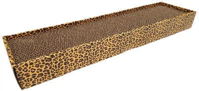 Когтеточка с кошачьей мятой из гофрокартона Croci ANIMALIER Leopard 48*12,5*5 см