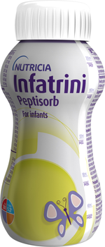 Функціональне дитяче харчування Nutricia Infatrini Peptisorb для дітей від народження до 18 місяців або масою тіла до 9 кг 200 мл (8716900578304)