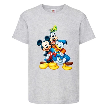 Футболка детская Микки Маус 002 (Mickey Mouse) серая (MMS gr 002) 104 см