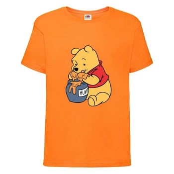Футболка детская Винни Пух 004 (Winnie Pooh) оранжевая (WIP or 004) 116 см