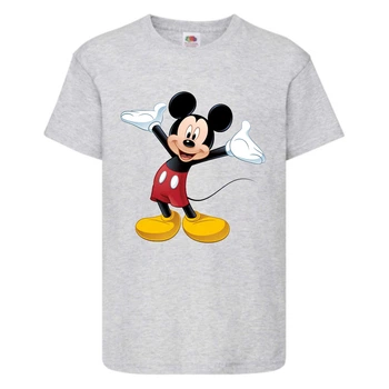 Футболка детская Микки Маус 009 (Mickey Mouse) серая (MMS gr 009) 116 см
