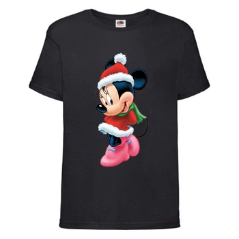 Футболка детская Микки Маус 001 (Mickey Mouse) черная (MMS blc 001) 116 см