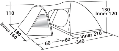 Палатка Easy Camp Blazar 300 Rustic Green (928896)
