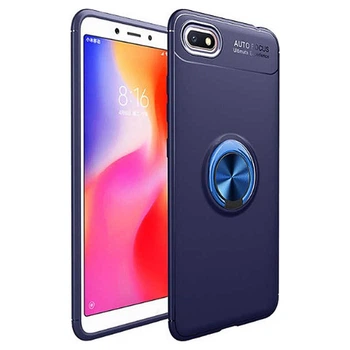 Чохол TPU Ring для Honor 7A / DUA-L22 оригінальний бампер з кільцем Blue