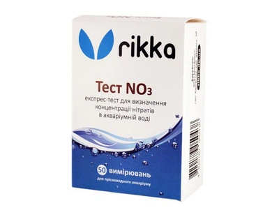 Тест для воды Rikka NO3 на 50 измерений нитрат в аквариуме