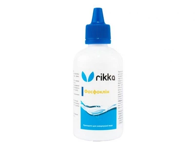 Фосфоклин Rikka 100 мл средство против фосфатов, продуктов жизнедеятельности рыб