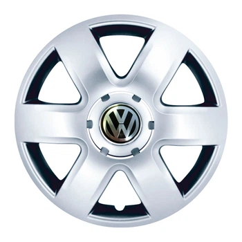 Автомобильные колпаки SKS 337 R15 4 шт Серебристые (с логотипом Volkswagen)