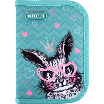 Пенал без наповнення Kite Education Cute Bunny K21-621-1, 1 відділення, 1 закот
