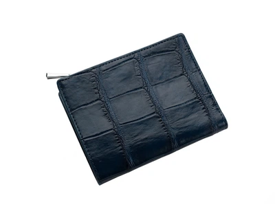 Кошелек из кожи крокодила Ekzotic Leather Синий (cw 86)