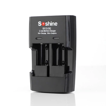 Зарядное устройство Soshine S5(Li), для литиевых аккумуляторов формата CR123/CR2, USB Type-C, LED индикатор, 2 канала, Box