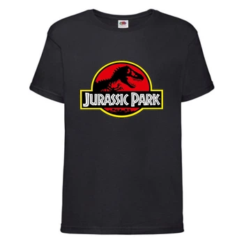 Футболка детская Парк Юрского Периода 006 (Jurassic Park) черная (JPK blc 006) 104 см