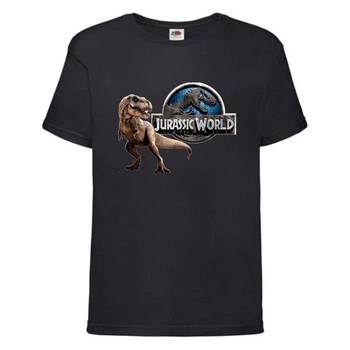 Футболка детская Парк Юрского Периода 005 (Jurassic Park) черная (JPK blc 005) 116 см