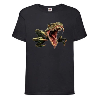 Футболка детская Парк Юрского Периода 0011 (Jurassic Park) черная (JPK blc 0011) 104 см