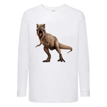 Лонгслив реглан Парк Юрского Периода 0014 (Jurassic Park) белый (JPK wh 0014) 152 см