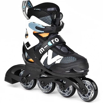 Ролики детские Micro NEW Shaper 33-36 Чорний-Сірий
