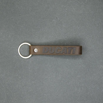 Кожаный брелок Ridl DUCATI коричневый