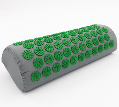Аппликатор Кузнецова подушка (полувалик игольчатый) массажный акупунктурный OSPORT (188-79) Серо-зеленый