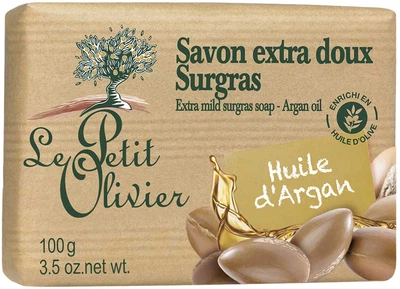 Екстраніжне мило Le Petit Olivier 100% vegetal oils soap Арганова олія 100 г (3549620005332)