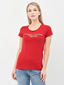 Футболка женская Tommy Hilfiger 10624.3 M Бордовая
